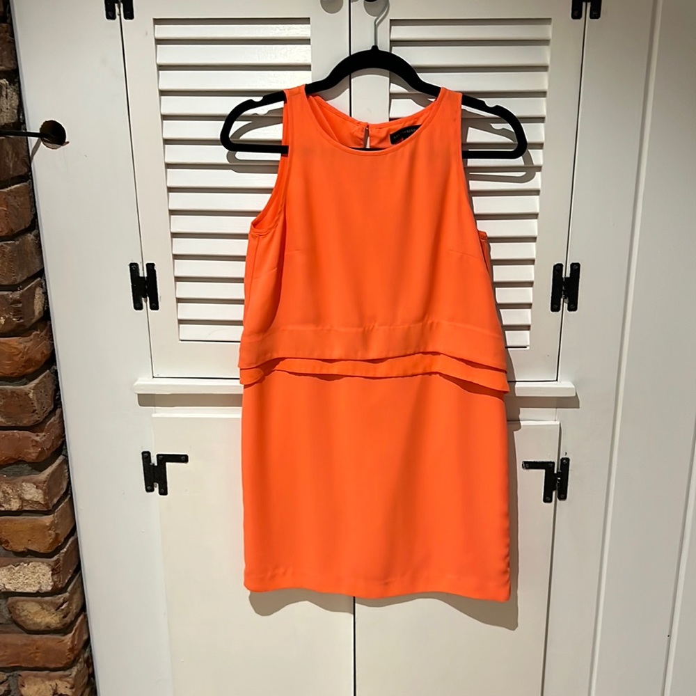 Banana Republic orange shift dress